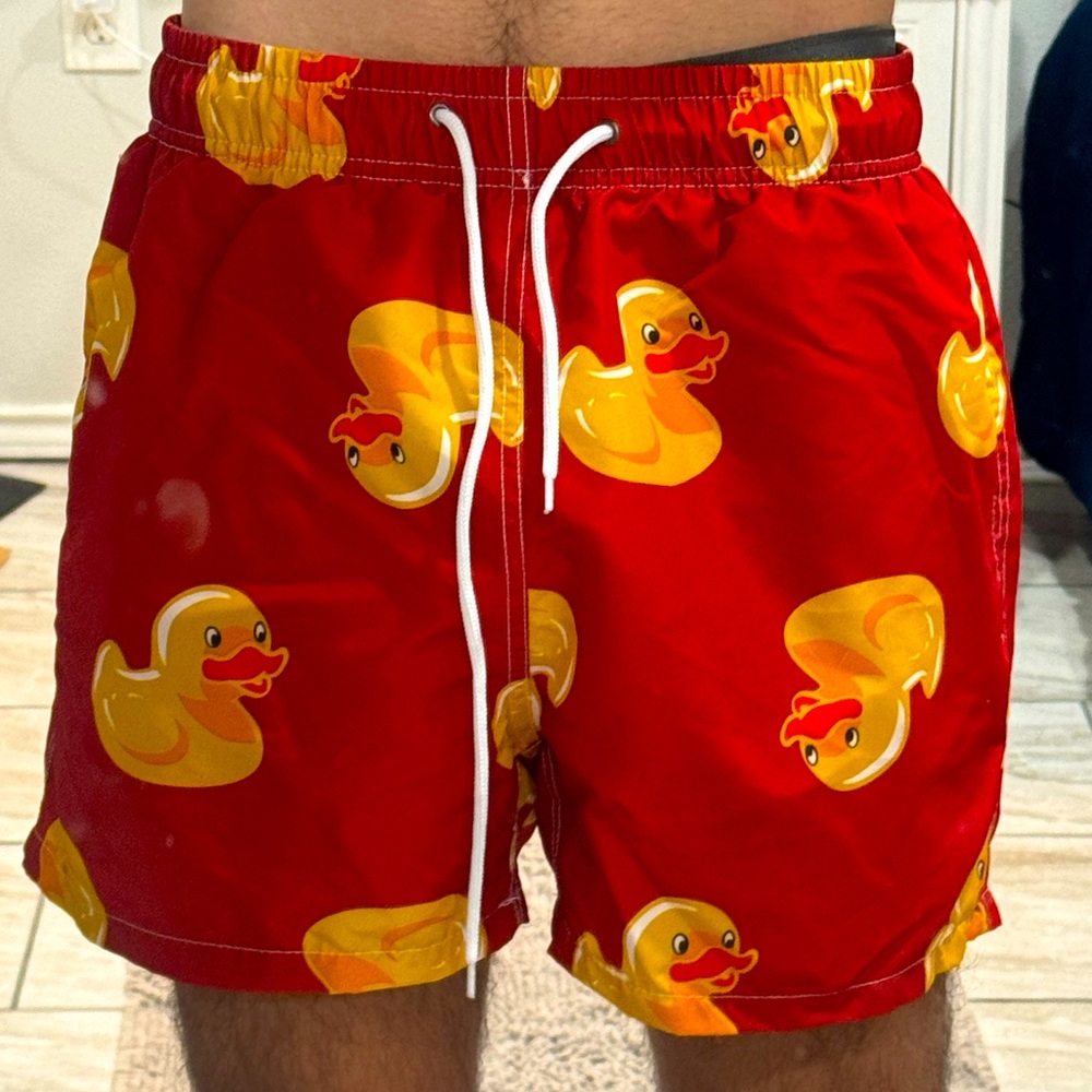 Duck swim trunks